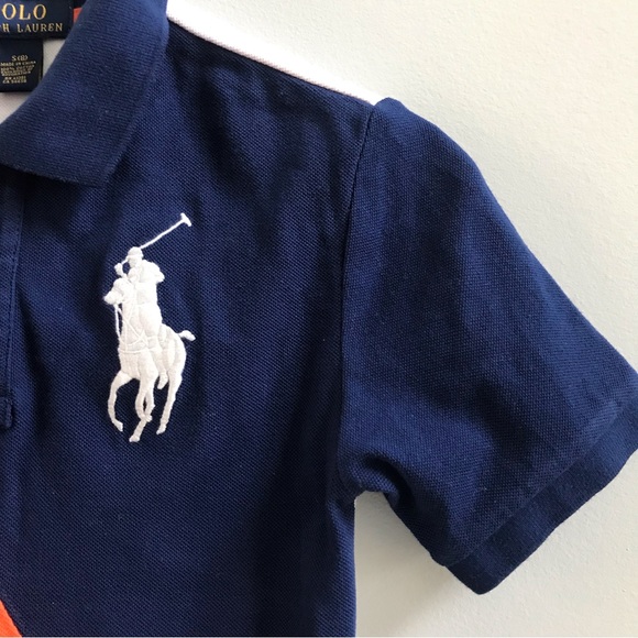 Ralph Lauren Multi Color Polo Shirt, Size 8 Boys. - Picture 3 of 6